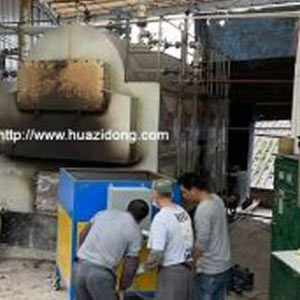 广宁某造纸厂四吨锅炉使用的生物质燃烧机案例